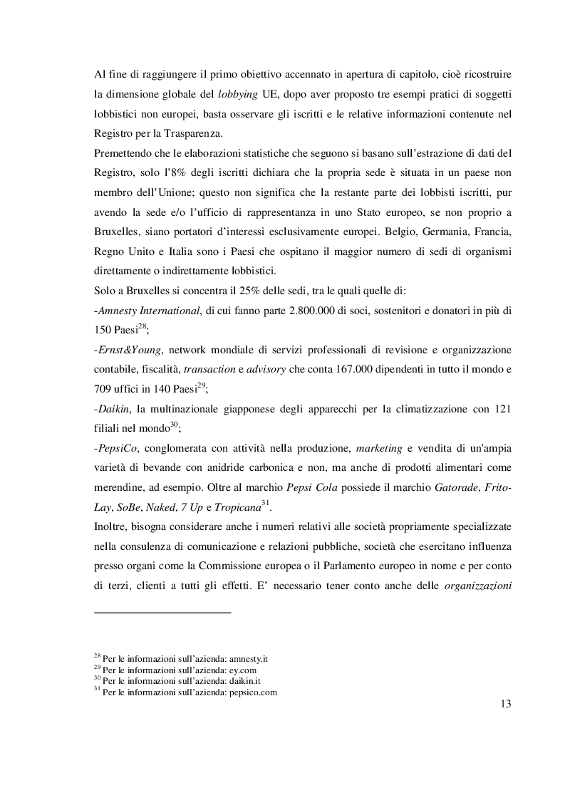 Estratto dalla tesi: Il lobbying europeo: un'analisi del Registro per la trasparenza per le organizzazioni, le persone giuridiche e i lavoratori autonomi impegnati nell'elaborazione e nell'attuazione delle politiche dell'Unione