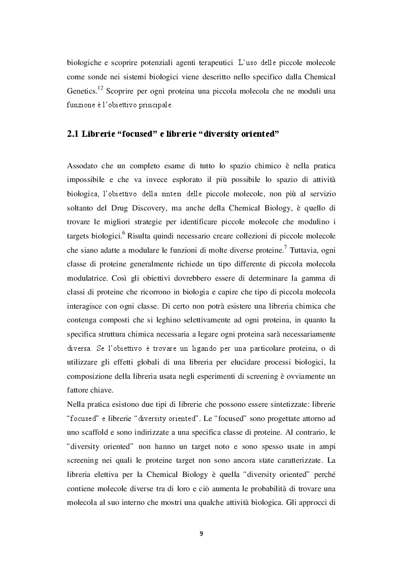 Estratto dalla tesi: Sintesi di molecole simil-naturali mirate all'identificazione di prototipi per lo studio di processi biologici