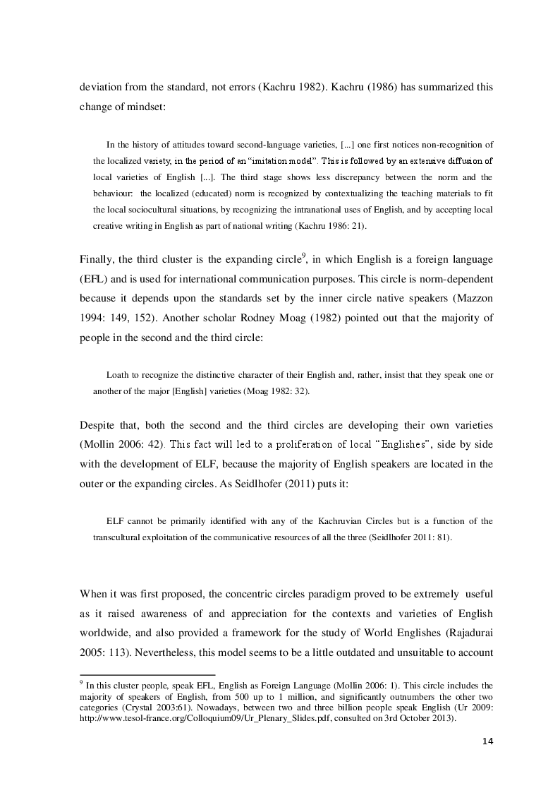 Estratto dalla tesi: English as a Lingua Franca and Spanglish in blog communication: a case study