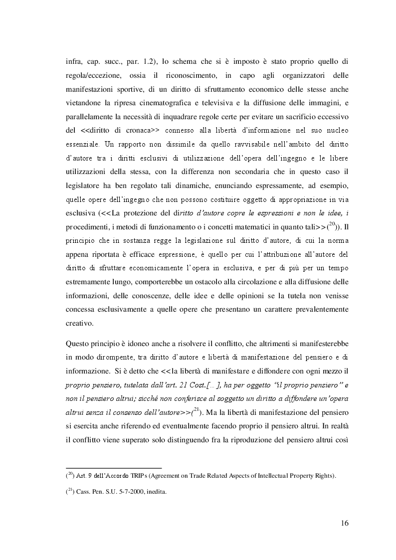 Estratto dalla tesi: I diritti audiovisivi del calcio in Italia e in Europa