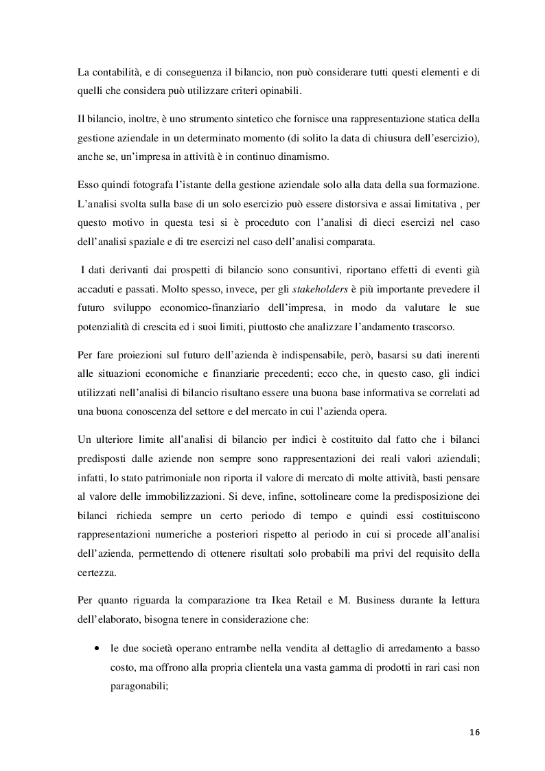Estratto dalla tesi: Finalità e limiti dell’analisi di bilancio. Analisi di un caso concreto.