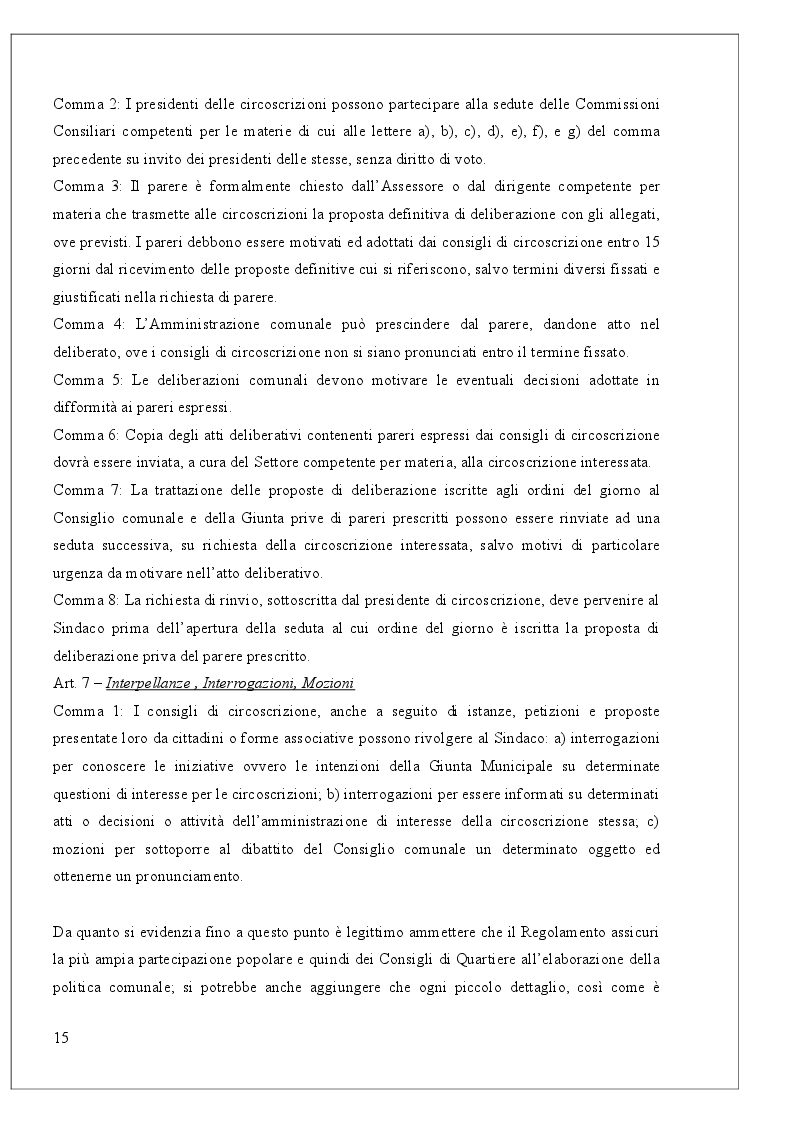 Estratto dalla tesi: Il decentramento politico-amministrativo (il caso di Latina)