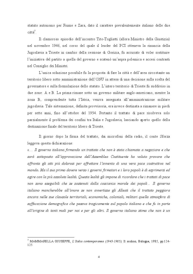 Estratto dalla tesi: L'Italia verso l'Europa negli anni della ricostruzione (1947-1953)