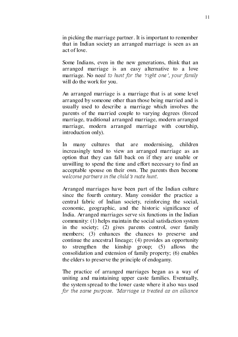 Estratto dalla tesi: ''Il sentiero dei sogni luminosi'' di Jasvinder Sanghera e il tema dei matrimoni combinati nel mondo indiano contemporaneo