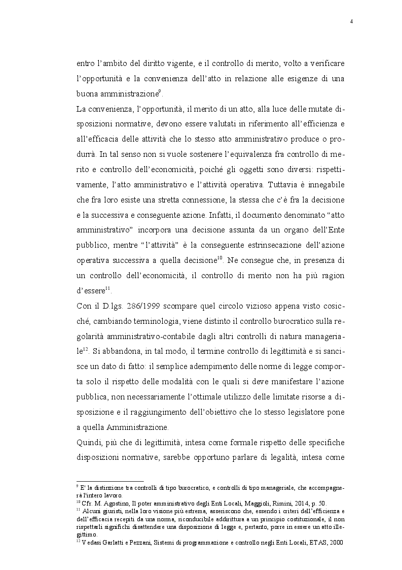 Estratto dalla tesi: Il controllo di regolarità amministrativa e contabile negli Enti Locali: l'applicazione dei principi di revisione