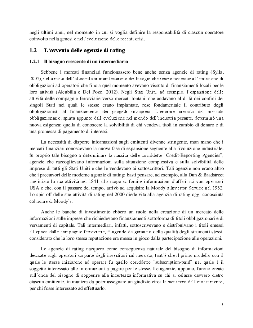 Estratto dalla tesi: Il rating sovrano INCRA e gli shadow rating