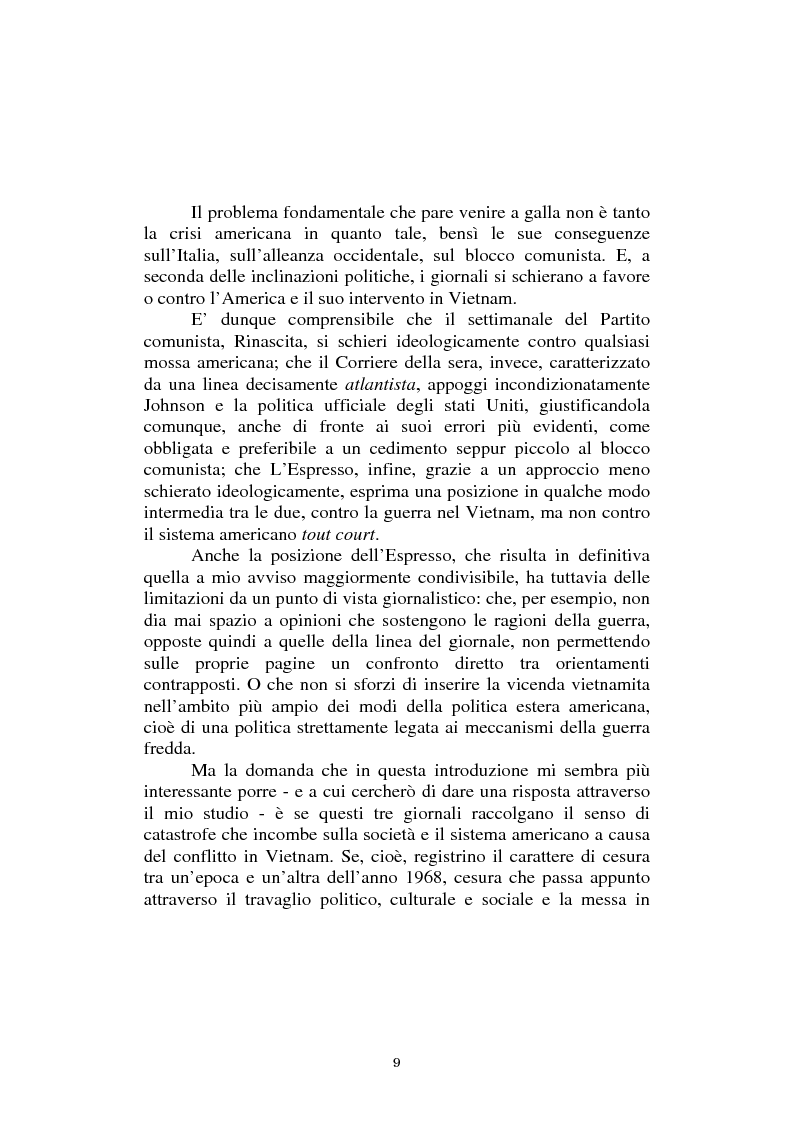 Anteprima della tesi: L'America in Vietnam attraverso la grande stampa italiana, 1967-1968, Pagina 5