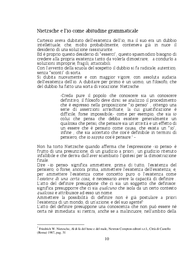 Estratto dalla tesi: Il silenzio di Giobbe