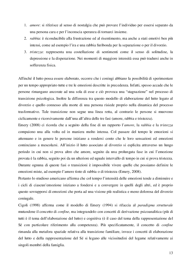 Estratto dalla tesi: Il Divorzio: lo scioglimento del vincolo. Aspetti psicologici e giuridici