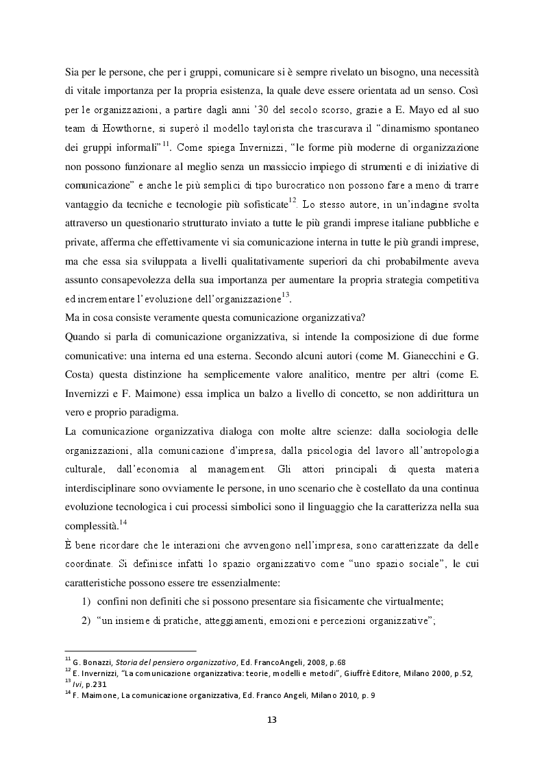 Estratto dalla tesi: Analisi di alcuni aspetti relativi alla comunicazione interna: la gestione delle riunioni