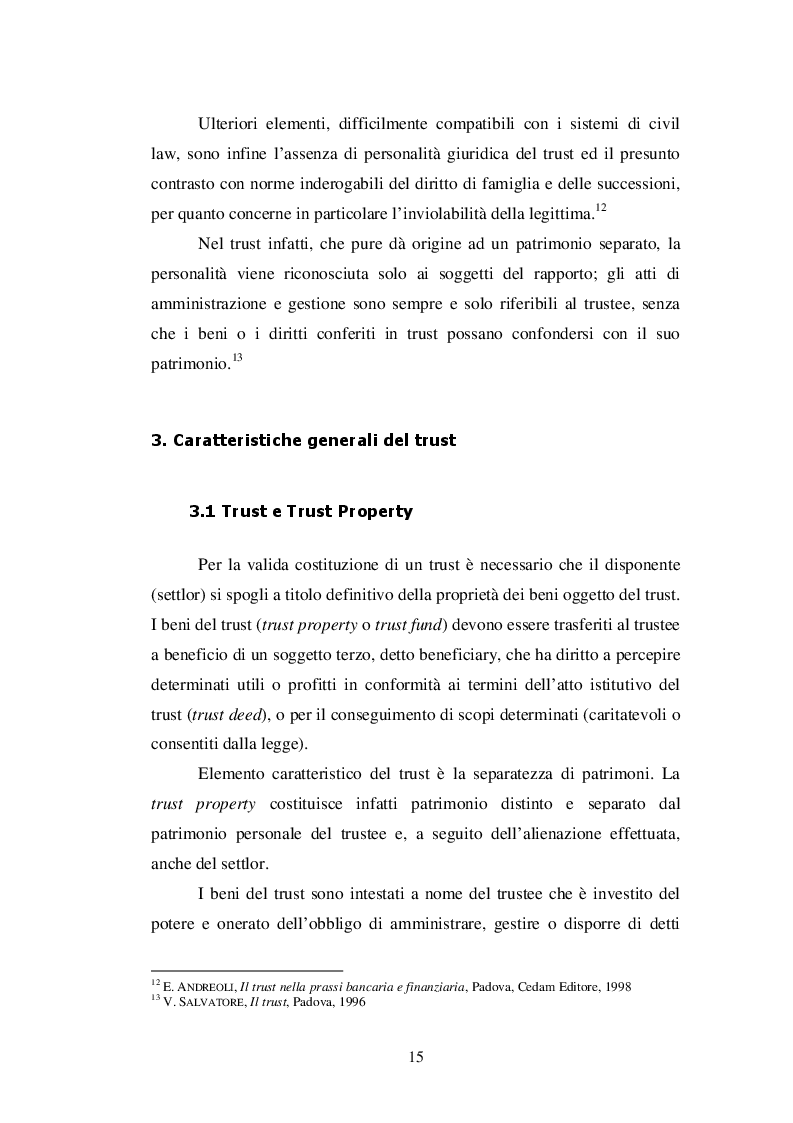 Estratto dalla tesi: La Disciplina dell'Istituto del TRUST nella comparazione tra Ordinamenti Tributari Moderni