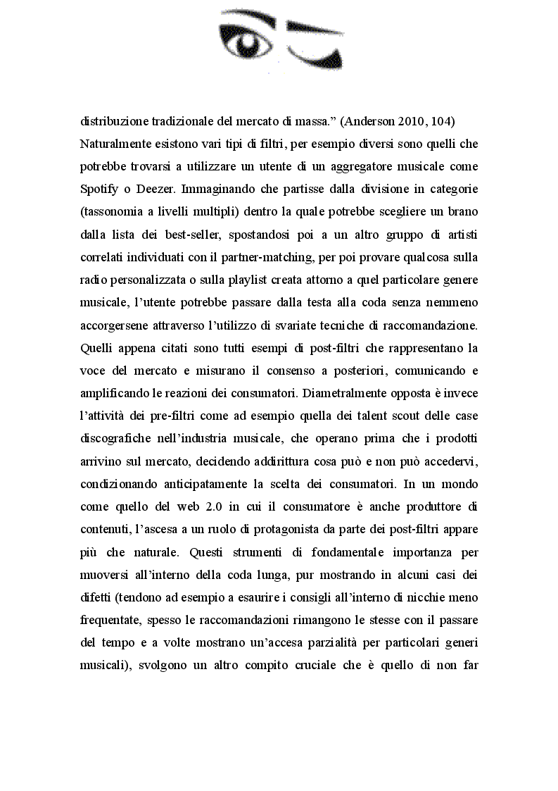 Estratto dalla tesi: La coda lunga e l'industria musicale nell'epoca del web 2.0