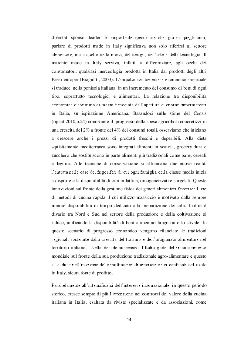 Estratto dalla tesi: Il ruolo del Made in Italy nella reputazione alimentare: uno studio pilota
