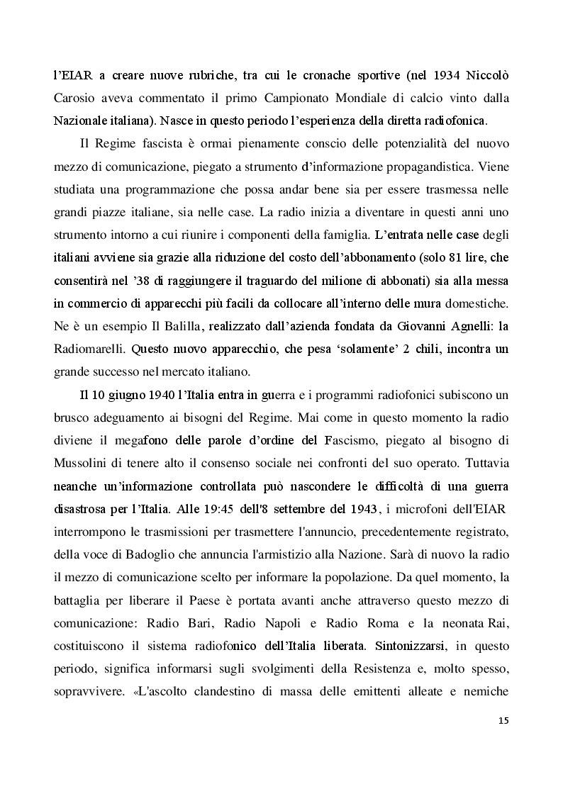 Estratto dalla tesi: La radio tra il digitale e il web: da ambiente a contenuto