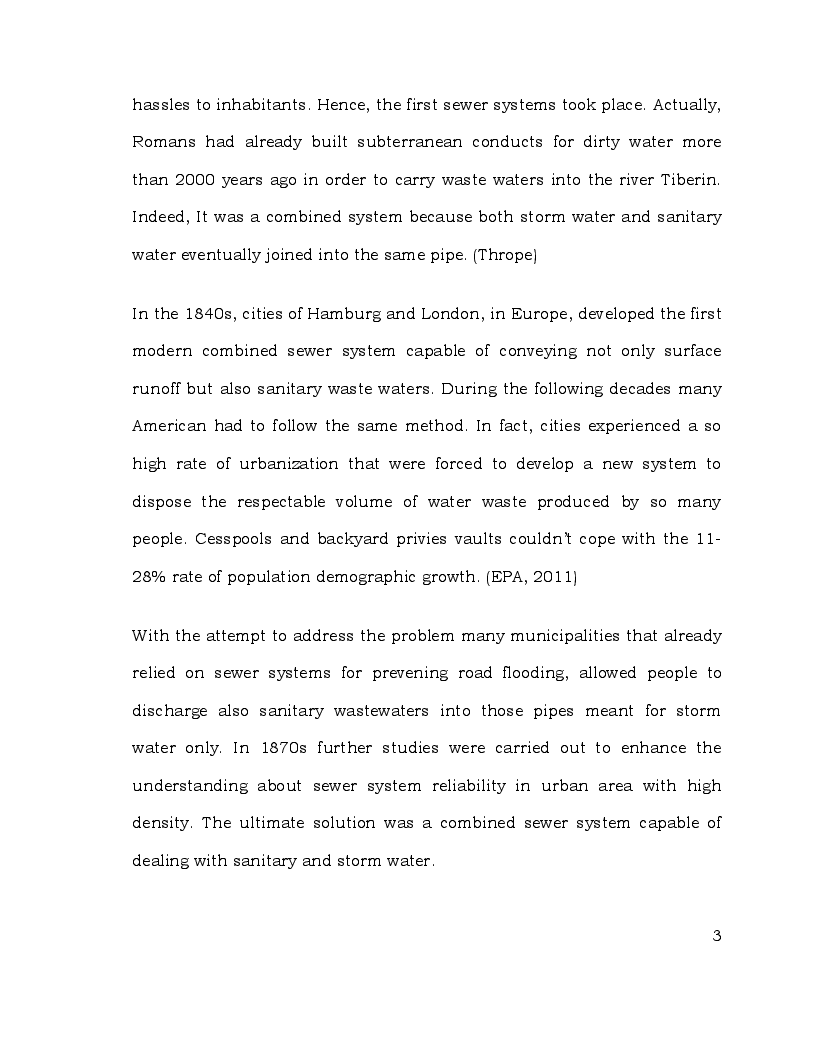 Estratto dalla tesi: Blue Roof and Combined Sewer Overflow (CSO) prevention