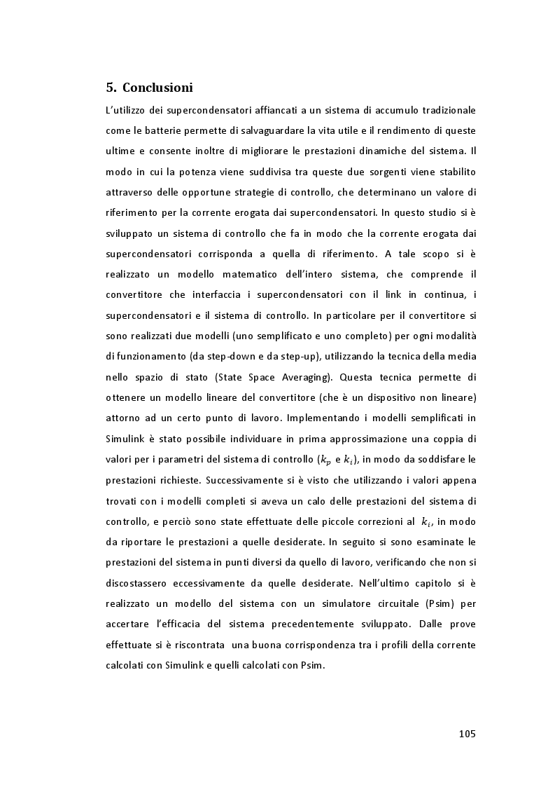 Estratto dalla tesi: Sviluppo del sistema di controllo per l'accumulo tramite supercondensatori