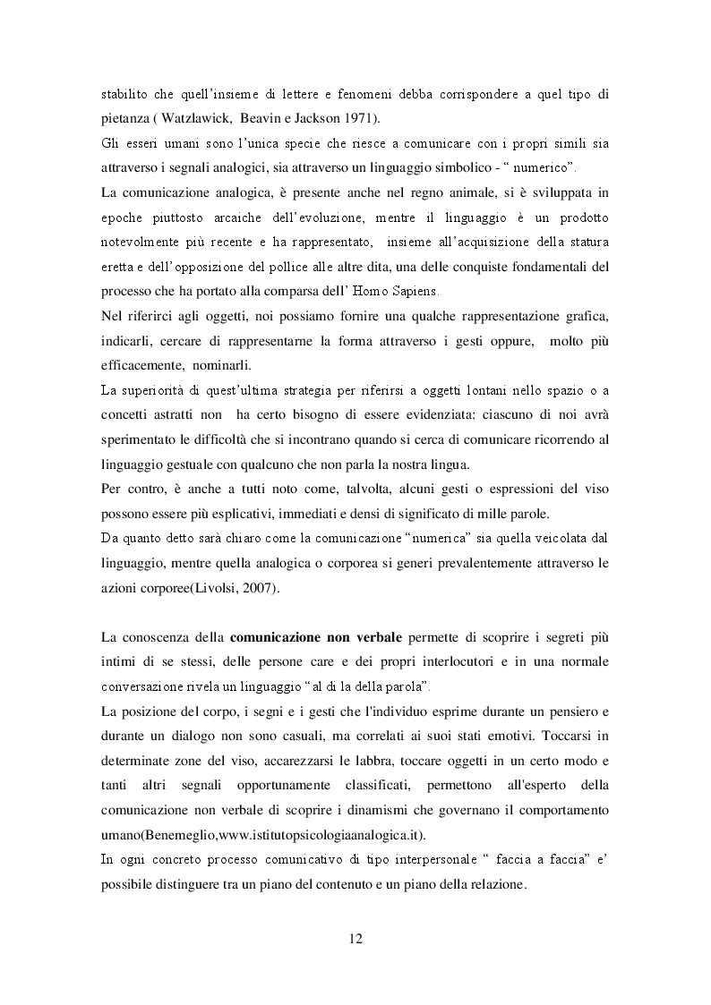 Estratto dalla tesi: Le mani nella comunicazione non verbale