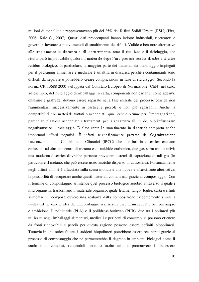 Estratto dalla tesi: Indagine preliminare sulle proprietà meccaniche di contenitori polimerici per uso cosmetico: il caso di polietileni e polietileni tereftalati