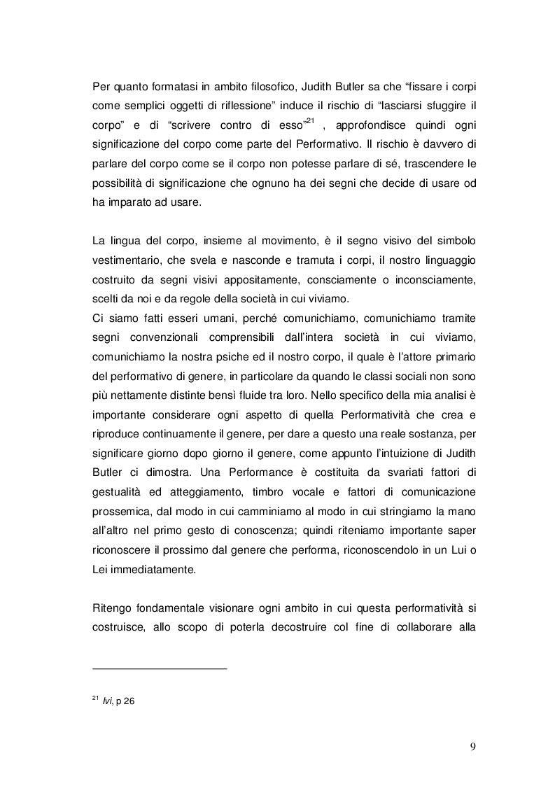 Estratto dalla tesi: Performativo e riconoscimento nella filosofia di Judith Butler