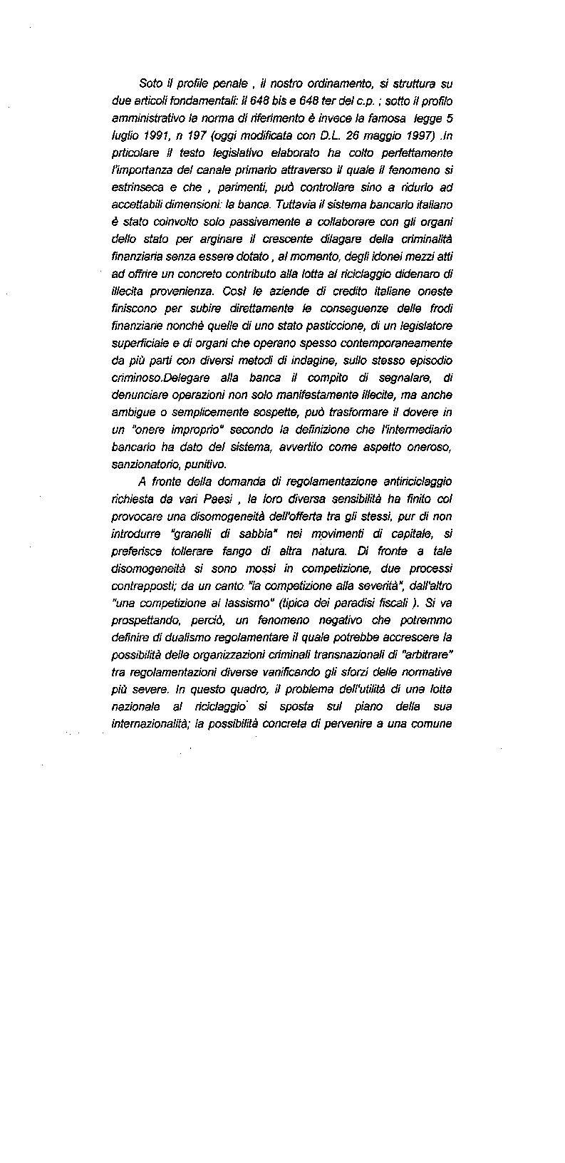 Anteprima della tesi: Il riciclaggio di proventi illeciti nel sistema finanziario contemporaneo, Pagina 8