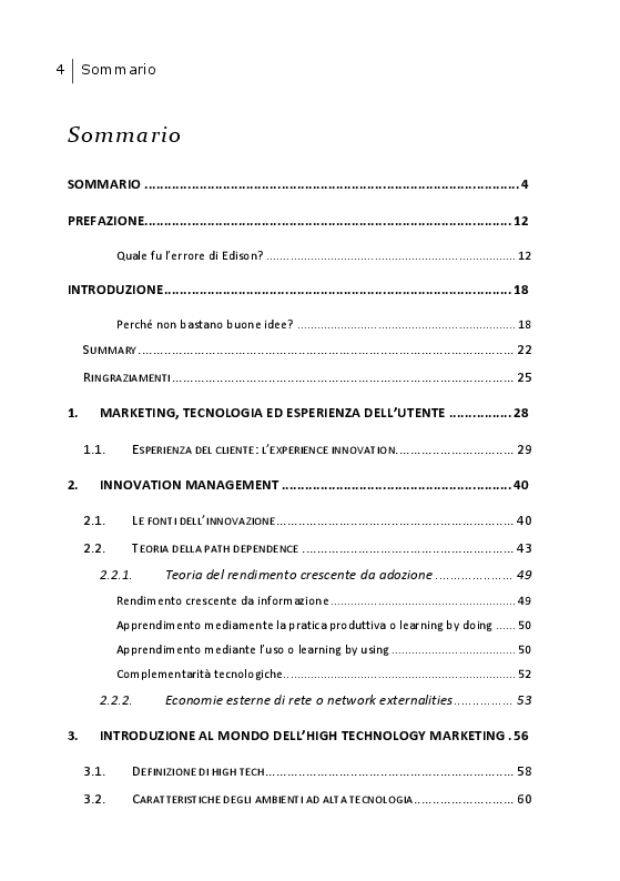 Indice della tesi: I fallimenti commerciali nell’elettronica di consumo: Come e perché le buone idee falliscono, Pagina 1