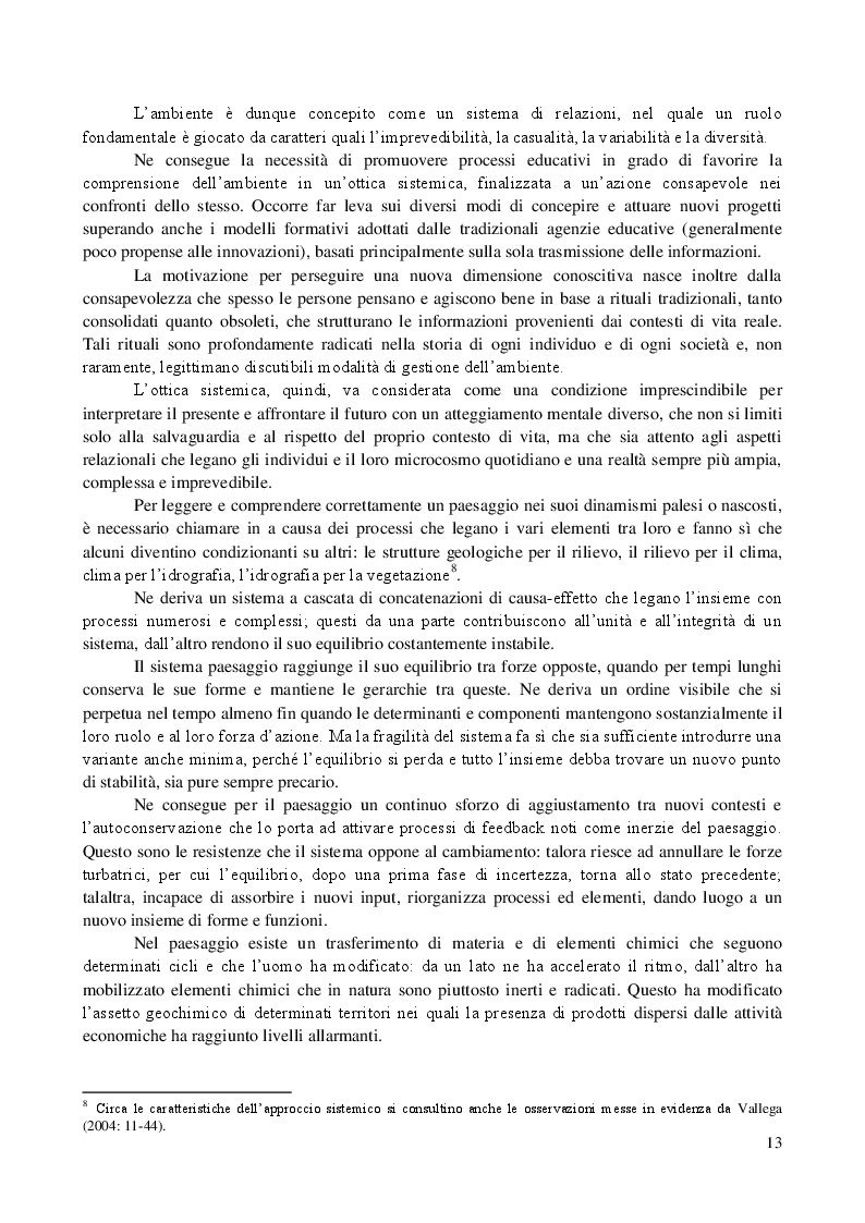 Estratto dalla tesi: Acqua...un bene da salvaguardare