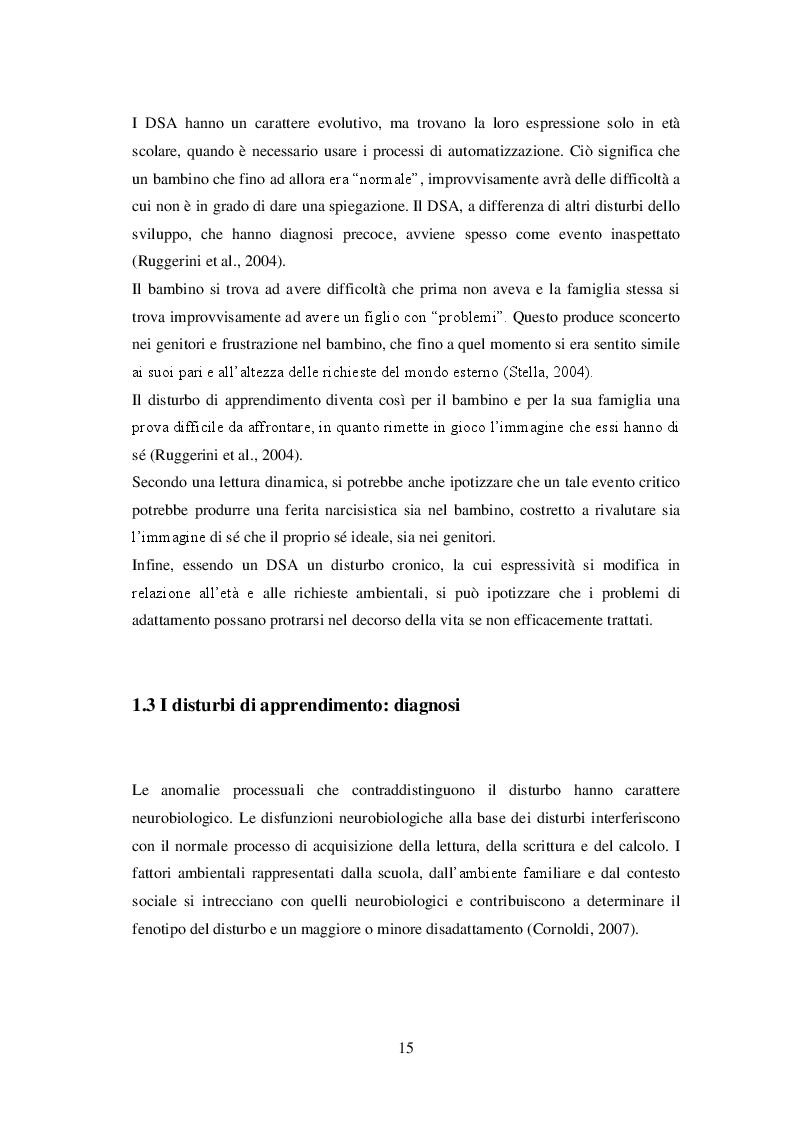 Estratto dalla tesi: La comorbidità dei disturbi specifici dell'apprendimento con i disturbi del comportamento, ansia e depressione