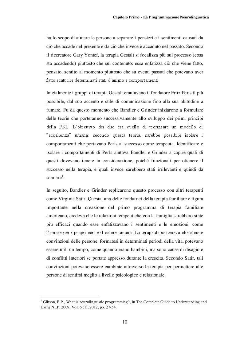 Estratto dalla tesi: La Programmazione Neurolinguistica e le decisioni di marketing nel punto vendita