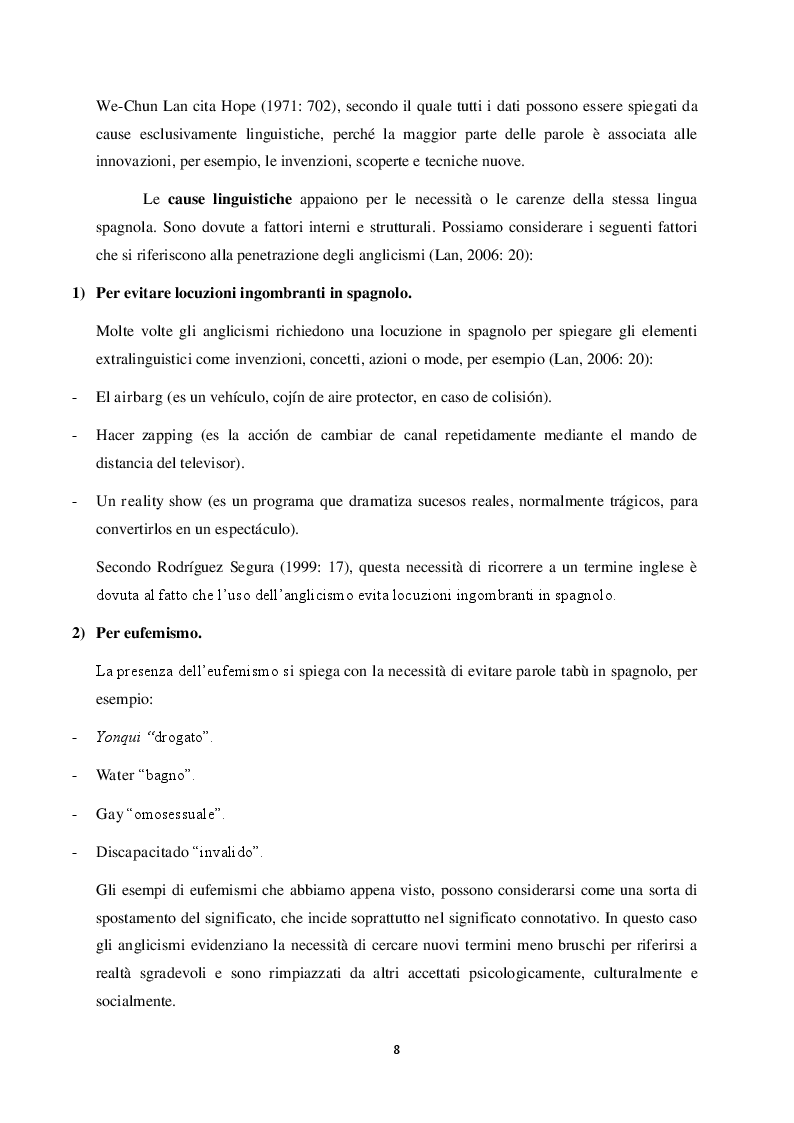 Estratto dalla tesi: Anglicismi nel linguaggio economico spagnolo: Analisi di testi giornalistici