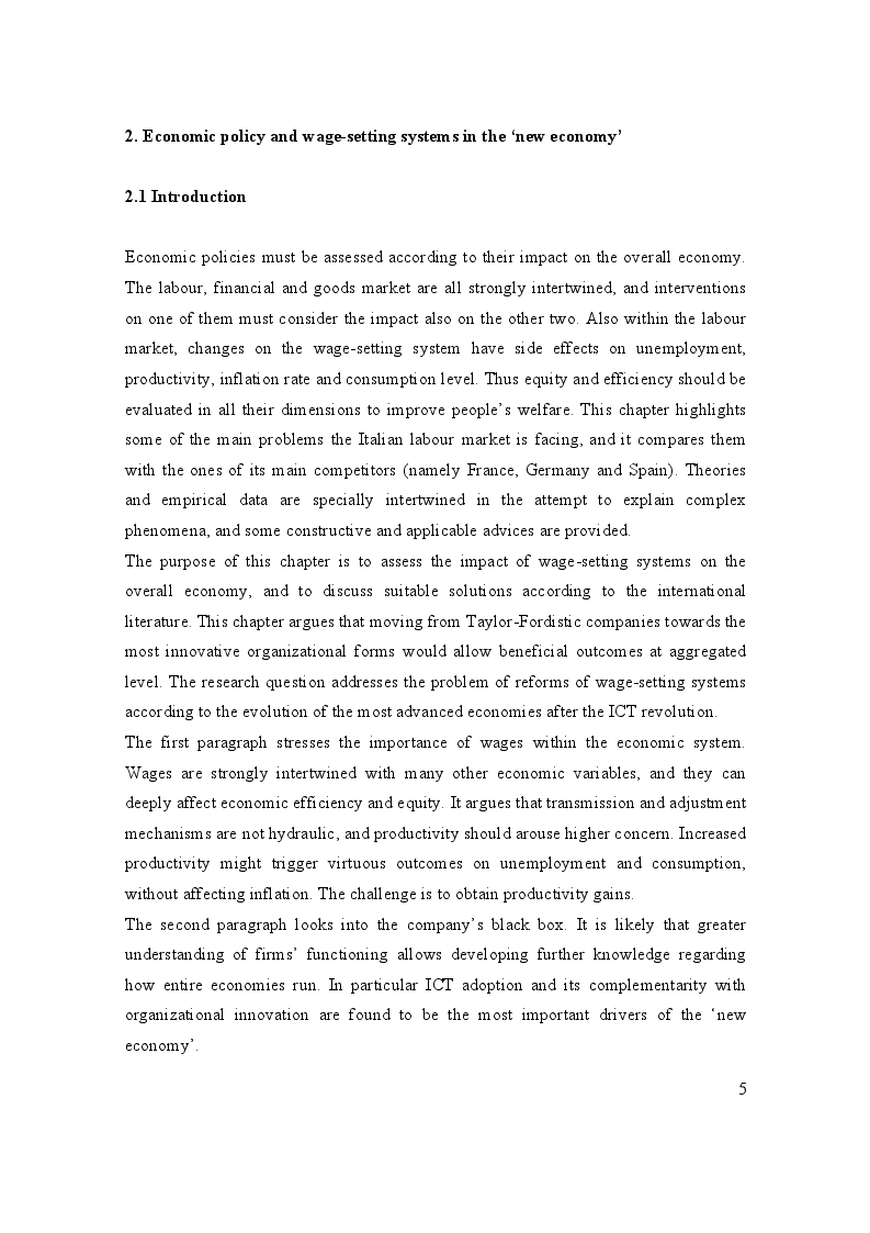 Estratto dalla tesi: Wages and competencies. An Econometric Investigation in the Italian manufacturing industry