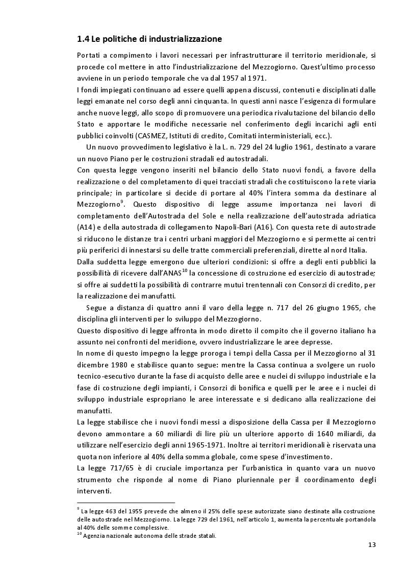Estratto dalla tesi: Politiche di sviluppo locale e strumenti di pianificazione del territorio nel Molise