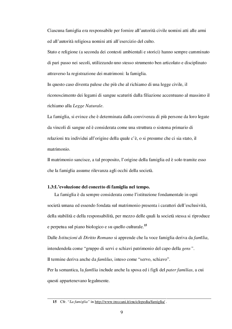 Estratto dalla tesi: La famiglia come società naturale e l'importanza dell'essere genitori.