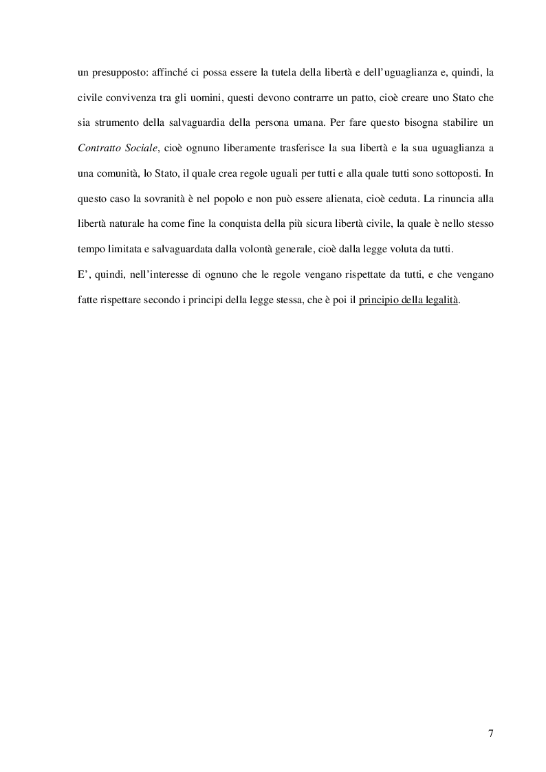 Anteprima della tesi: La Cultura della Legalità nella didattica scolastica. Il Contributo delle Forze dell'Ordine. L'esperienza realizzata nelle scuole di Portici, Pagina 5