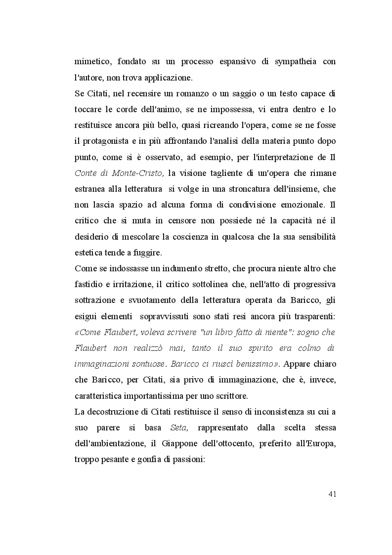 Estratto dalla tesi: Pietro Citati: l'attività critica