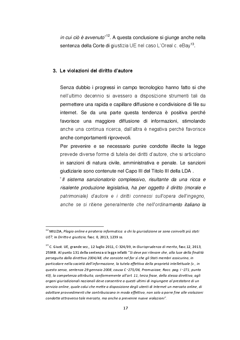 Estratto dalla tesi: Il diritto d'autore nella rete