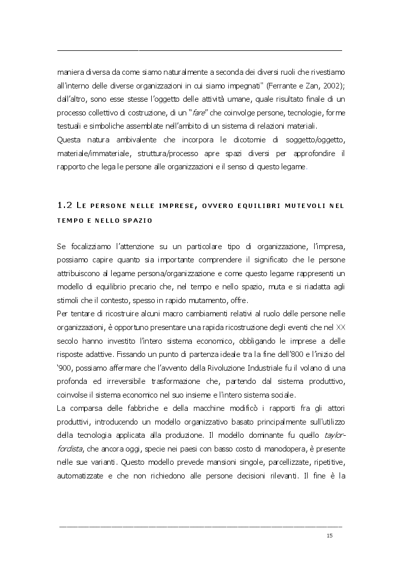 Estratto dalla tesi: Valutare l'intangibile nelle organizzazioni. Lo studio del clima organizzativo quale strumento di analisi organizzativa
