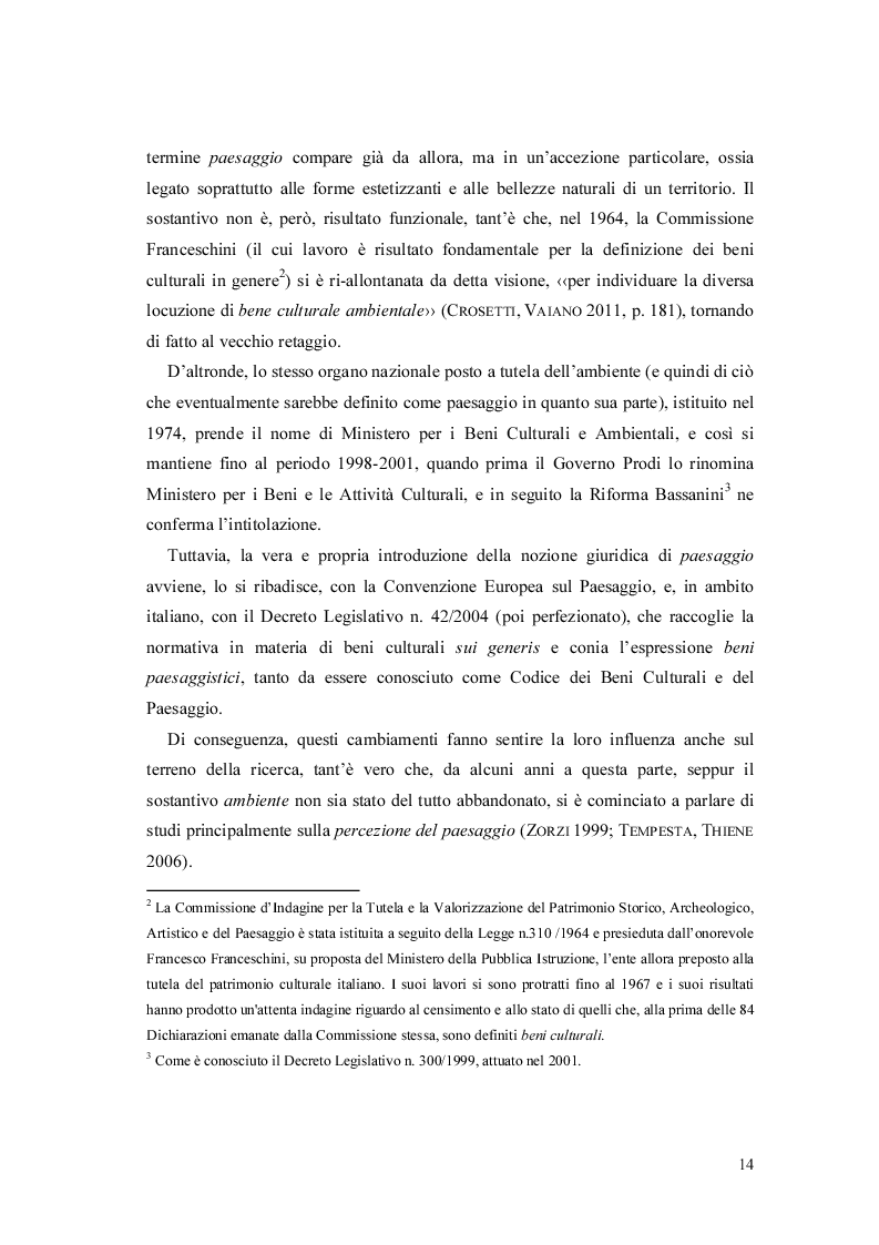 Estratto dalla tesi: Un'applicazione degli indicatori-quadro ispirati alla Convenzione Europea sul Paesaggio nel Veneto Orientale