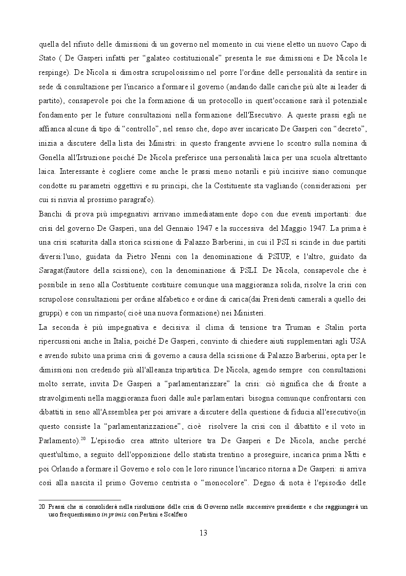 Estratto dalla tesi: Il "Governo del Presidente": patologia o fisiologia del parlamentarismo italiano?