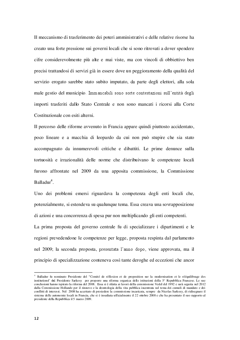 Estratto dalla tesi: Le Unioni dei Comuni nel sistema Europeo