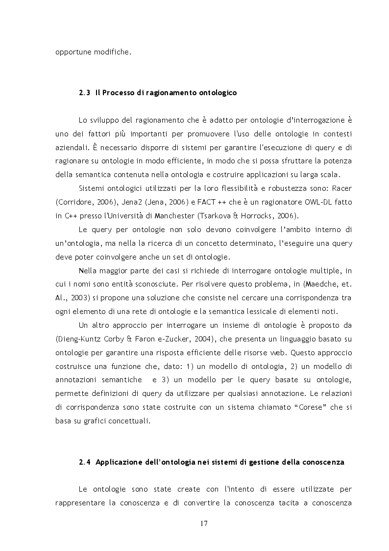 Estratto dalla tesi: Metodi e Tecniche per il Semantic Web Mining