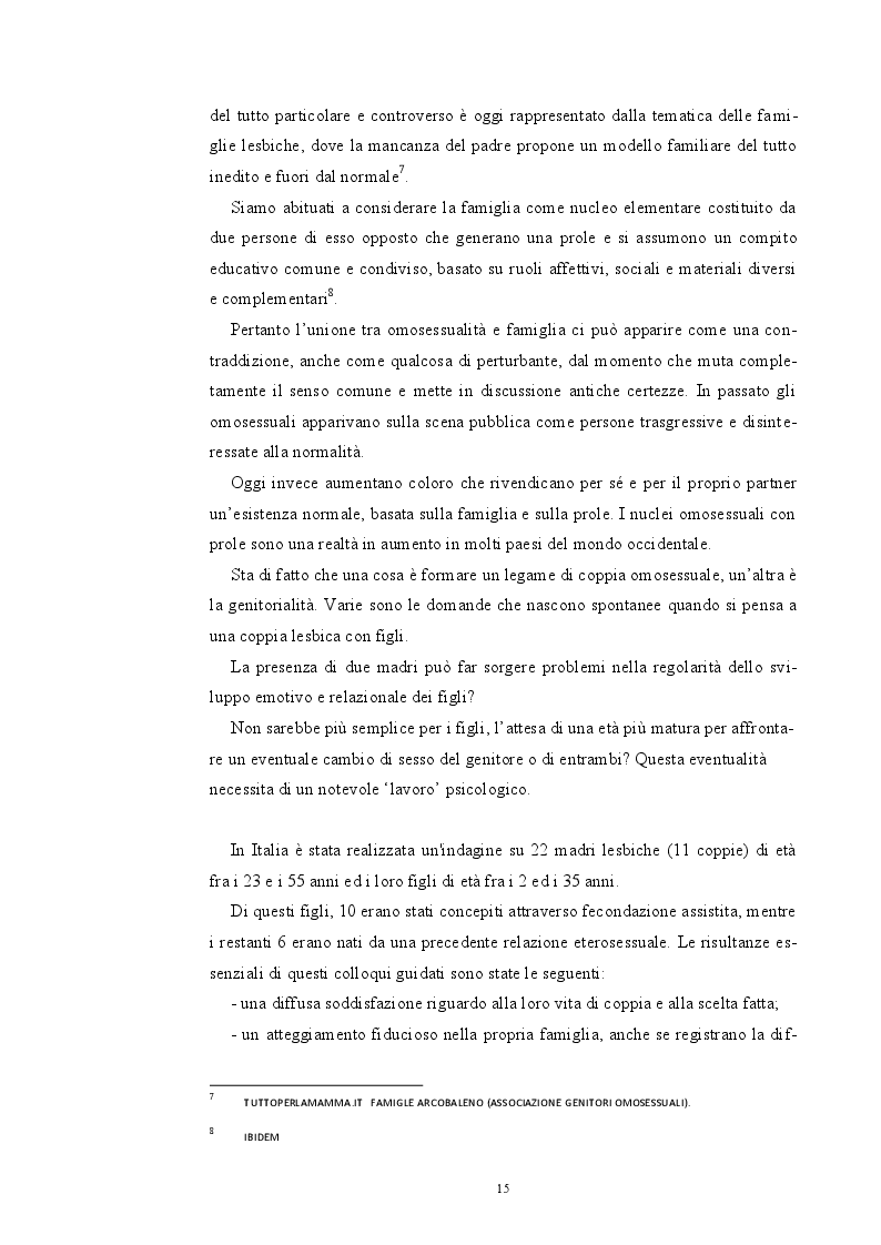 Estratto dalla tesi: Madri sole