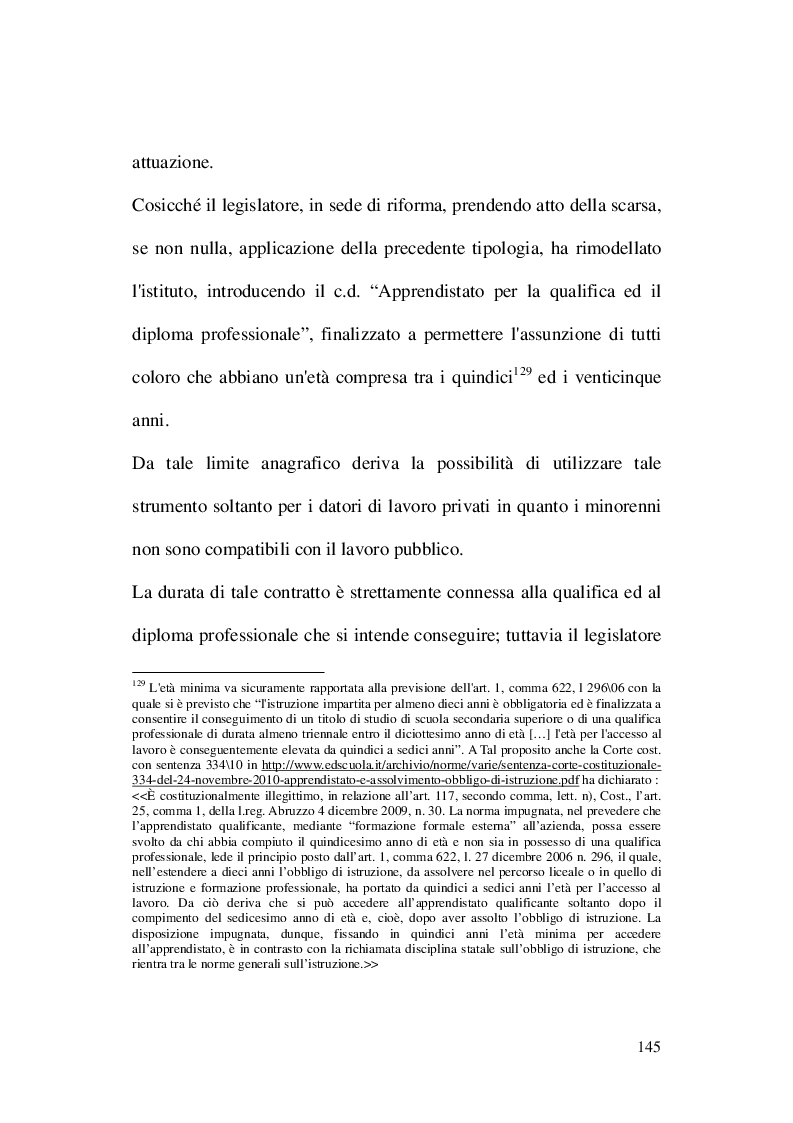 Estratto dalla tesi: Il contratto di apprendistato