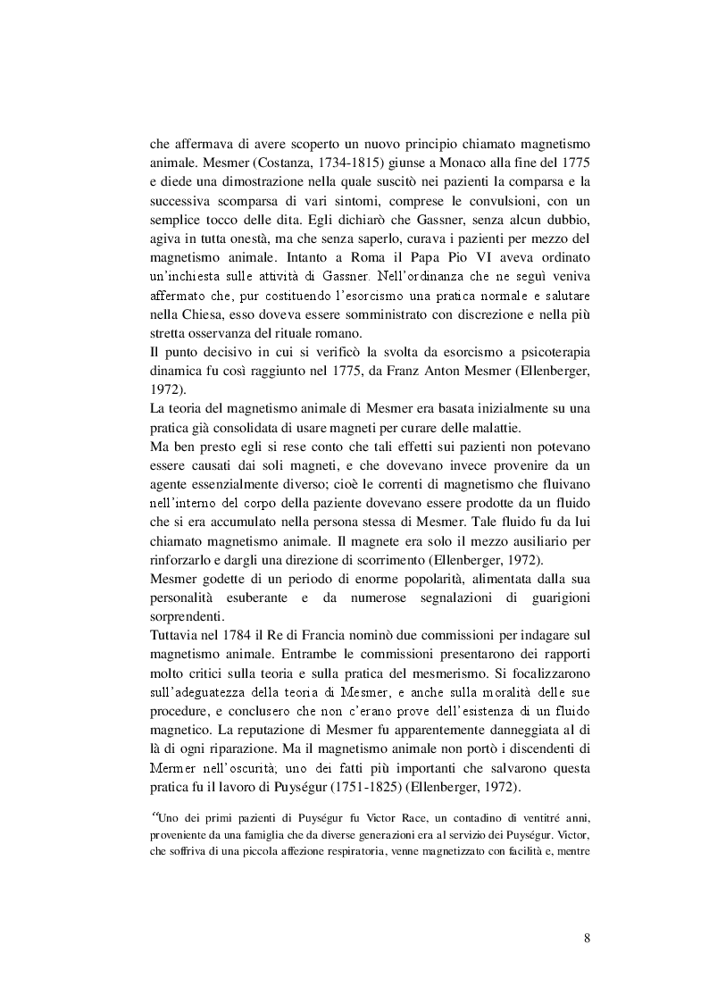 Estratto dalla tesi: Il Disturbo Dissociativo dell'Identità Secondo Ellenberger e Casi Bibliografici