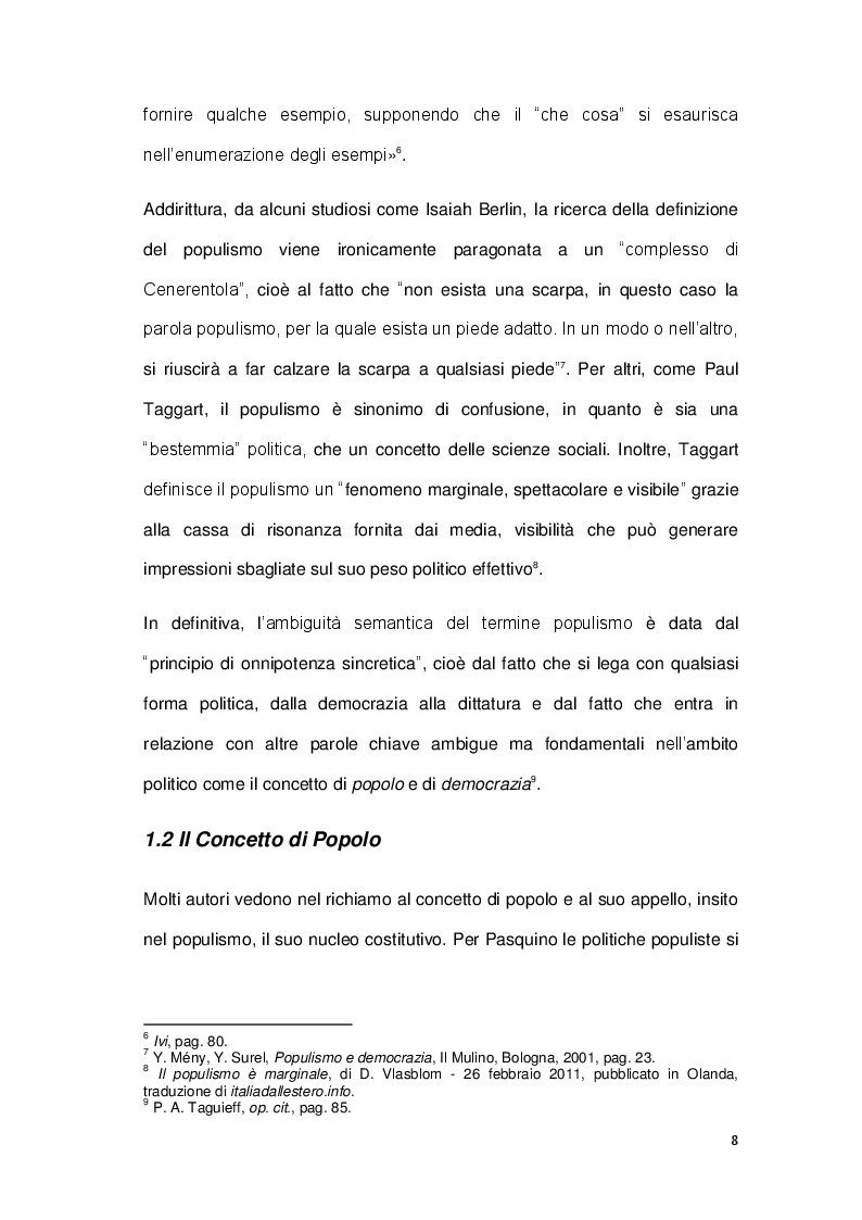Anteprima della tesi: La sindrome del populismo. Il caso del Movimento Cinque Stelle, Pagina 6