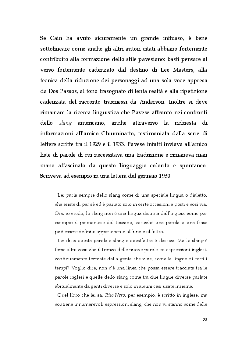 Estratto dalla tesi: Storia e mito nei romanzi di Cesare Pavese