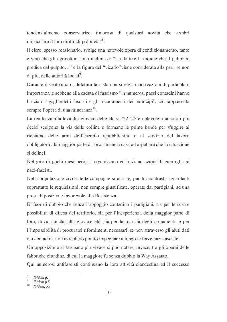 Estratto dalla tesi: L’insurrezione partigiana di Santa Libera (Agosto 1946) e il difficile passaggio dal fascismo alla democrazia
