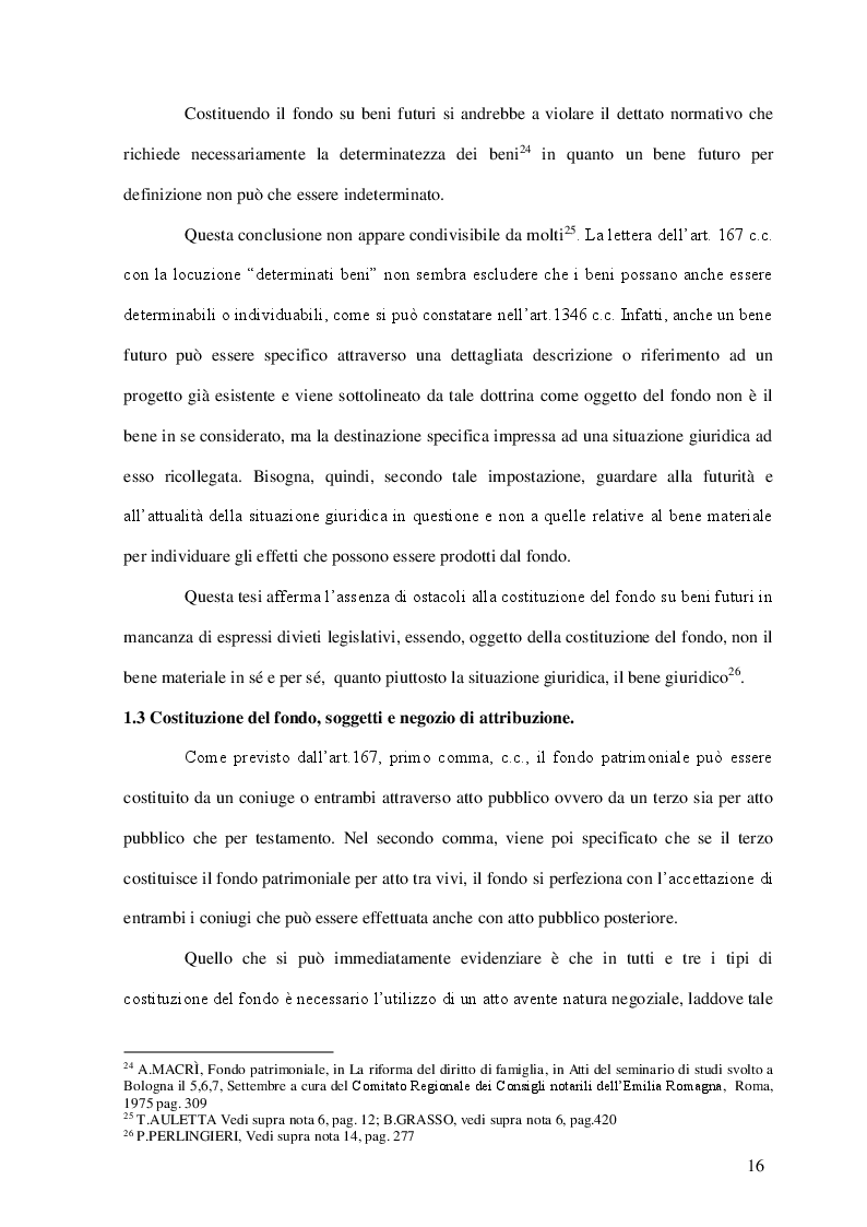 Estratto dalla tesi: Il fondo patrimoniale e il trust nella crisi coniugale