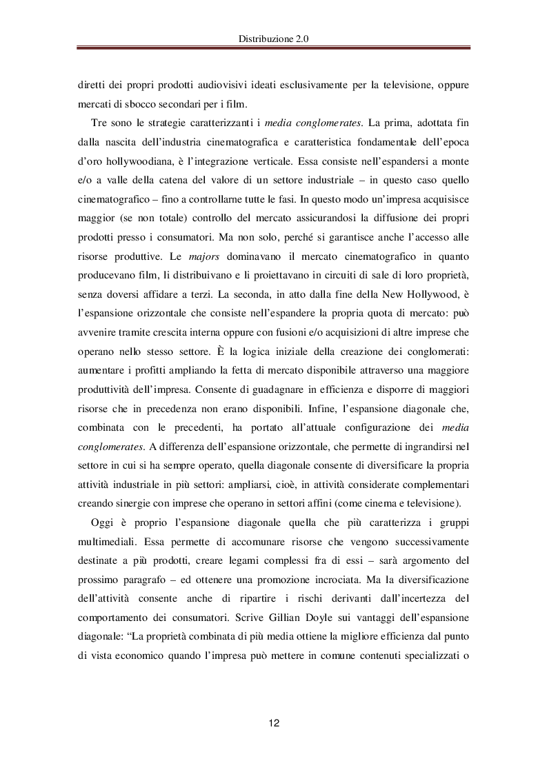 Estratto dalla tesi: Distribuzione 2.0 - Le nuove frontiere della distribuzione audiovisiva online