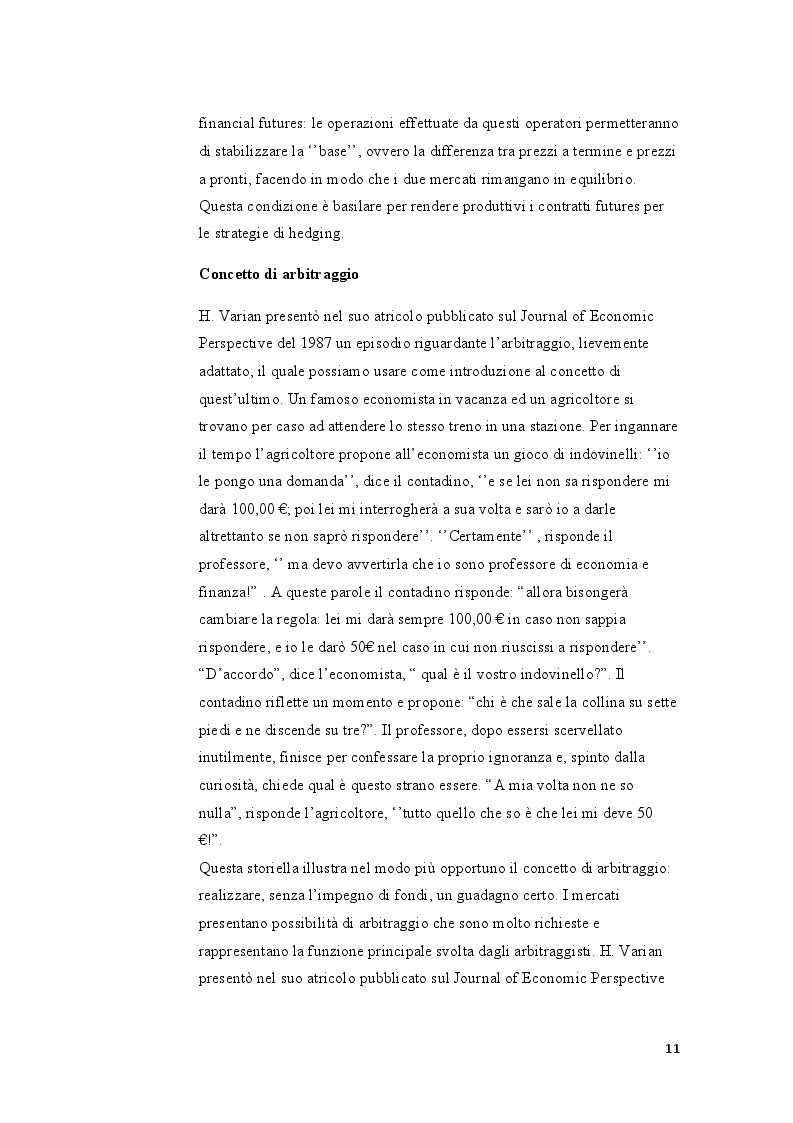 Estratto dalla tesi: Gli strumenti derivati: i futures