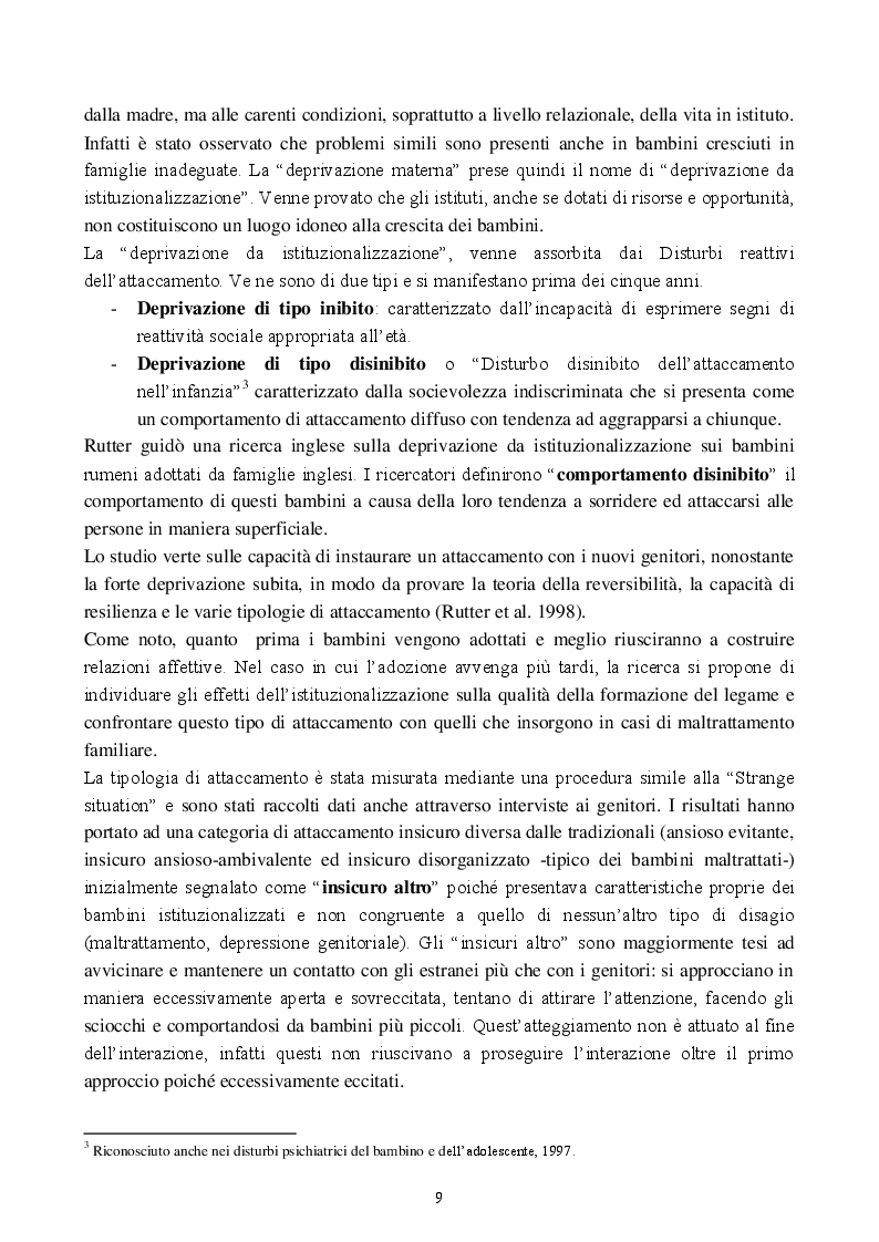 Estratto dalla tesi: L'amicizia nei primi anni di vita